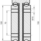 Süssco GmbH & Co. KG Regalsysteme Schwerlast-Teleskopschiene 89150 03