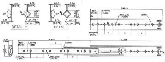 Süssco GmbH & Co. KG Regalsysteme Teleskopschiene JW530-R 02