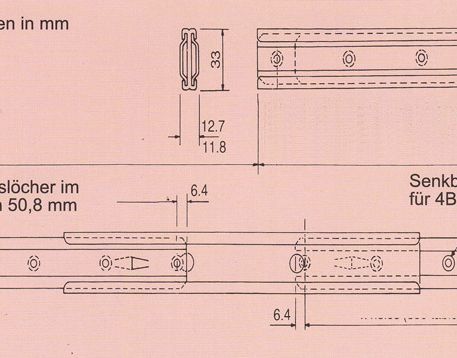 Süssco GmbH & Co. KG Regalsysteme Teleskopschiene 5012RN 0