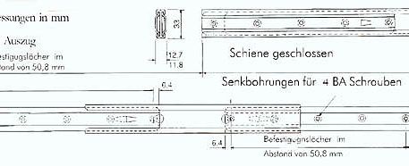 Süssco GmbH & Co. KG Regalsysteme Teleskopschiene 5012FN 03