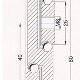Süssco GmbH & Co. KG Regalsysteme Schwerlast-Teleskopschiene 8017HS 04